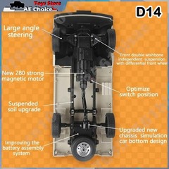WPL D14 RC Car1/10 Full Scale Suzuki Minivan Drift Electric Remote Control Toy