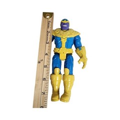 Marvel Avengers Thanos Action Figure Blue Gold Armor 7.5 Inch Comic Style