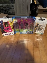 Fortnite Victory Royale Series Boxed Action Figure Set Lot Lynx Raven Raptor