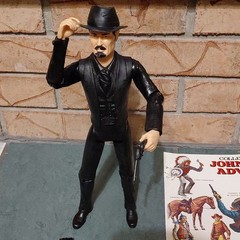 Vintage Marx Johnny West Adventure Series Action Figure Black Horse Gun Rifle