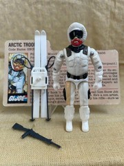 1983 GI Joe SNOW JOB – Nice Figure w/ Ex File Card – 100% Complete – Read