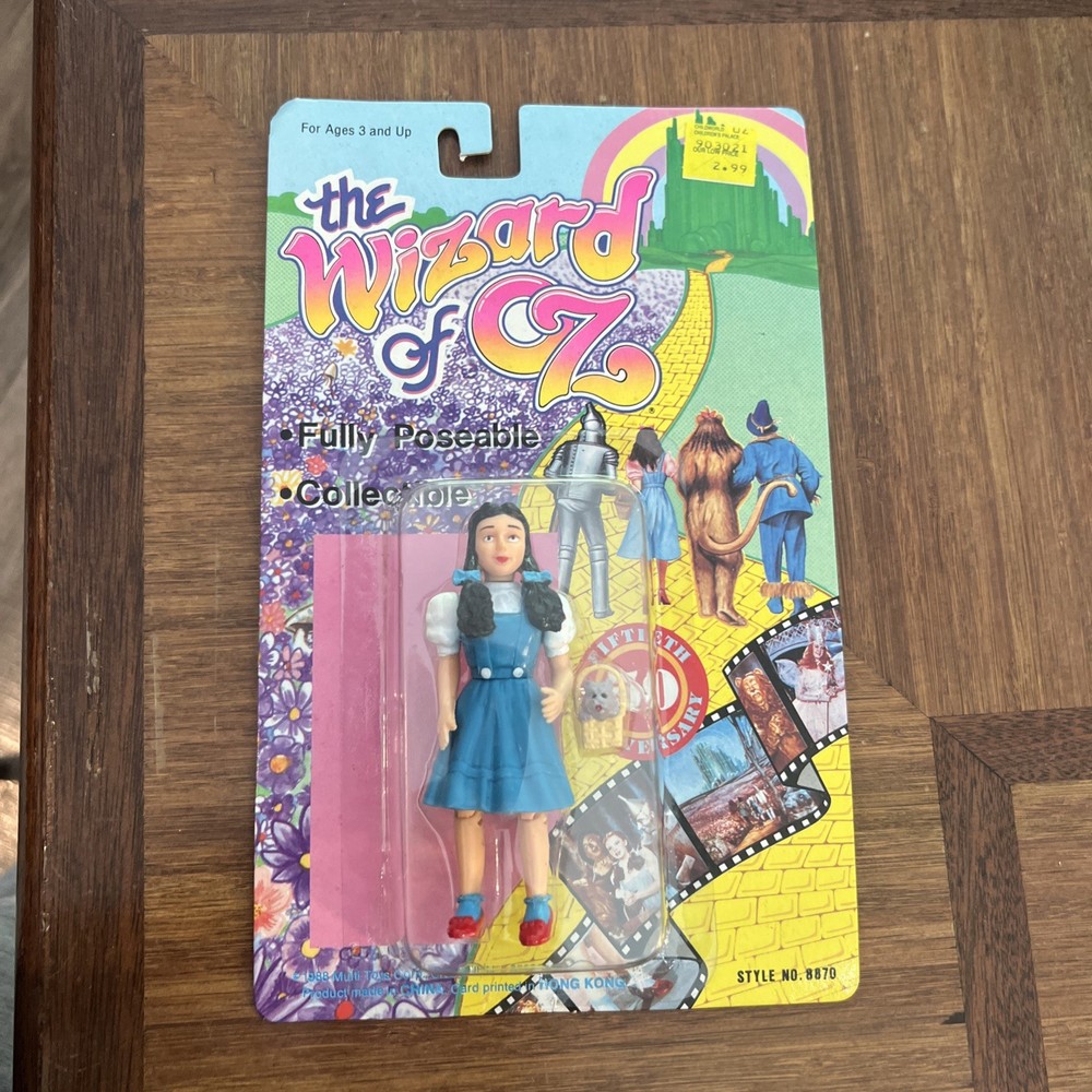 Dorothy & Toto 1988 50th Anniversary The Wizard Of Oz Vintage Action Figure NIB