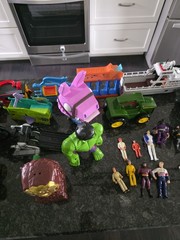 67 Items, Assortment Of Toys, Batman, Disney, Mattel