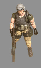 Joytoy Custom US Army Desert Special Ops., loose action figure 1:18 Scale
