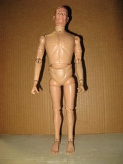 1964 GI Joe Vintage Hasbro 12” SOTW Foreign Face Figure, Red Hair, Bare
