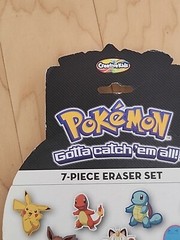 Pokemon 7-Piece Eraser Set Creatuve Kids 2016 Sealed New