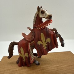 Schleich Knights Reared Horse Red Gold 2003 Figure Retired