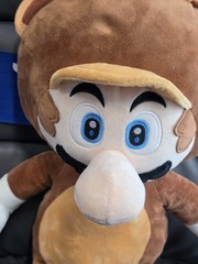 Super Mario 3D World Mario Racoon Tanooki Suit 24″ Giant Plush New Nintendo