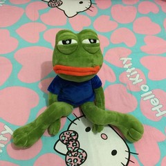 45cm Sad Frog Plush Toy Soft Stuffed Pillow Magic Expression Pepe Love Gifts £
