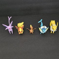 2017 Tomy Pokemon Figure Eevee Evolution Eeveelution 5 Figure Lot