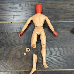 Vintage 1974 Mego 8″ INCH Spider-Man Action Figure Damaged Left Knee