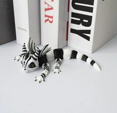 3D Printed Dragon Figurine Beetlejuice Gothic Fantasy 6.3 ” Next Day Ship