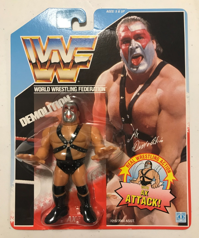 WWF Hasbro DEMOLITION AX Series 1 First Edition MOC – RARE!