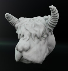 Tauntaun and Jerba Heads for 3.75 in & 6 in Figure Diorama (1:18 & 1:12 )