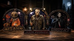 Jason Voorhees Multicolor Figure w/ Machete, Light-Up Display costume 3D print