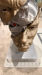 3D Printed Terminator T800 Like 20” Statue Lighted Eye And LED Kit w Remote New