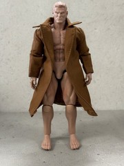 SU-CH-LTC-GB-BRN: 1/12 Brown Wired Trench Coat for 6″ action figure