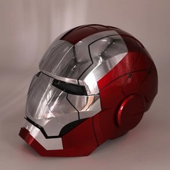 New AutoKing 1:1 Mk5 Iron Man Helmet Cosplay Voice Control Eyes with Light Model