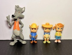 Disney Jr Goldie & Bear Just Play Lot Of 4 Figures Cake Topper Bad Wolf 3 Pigs