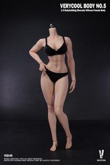 VERYCOOL VCD-05B 1/6 Female Muscular Physique Natural Skin Platinum Silicone Bod