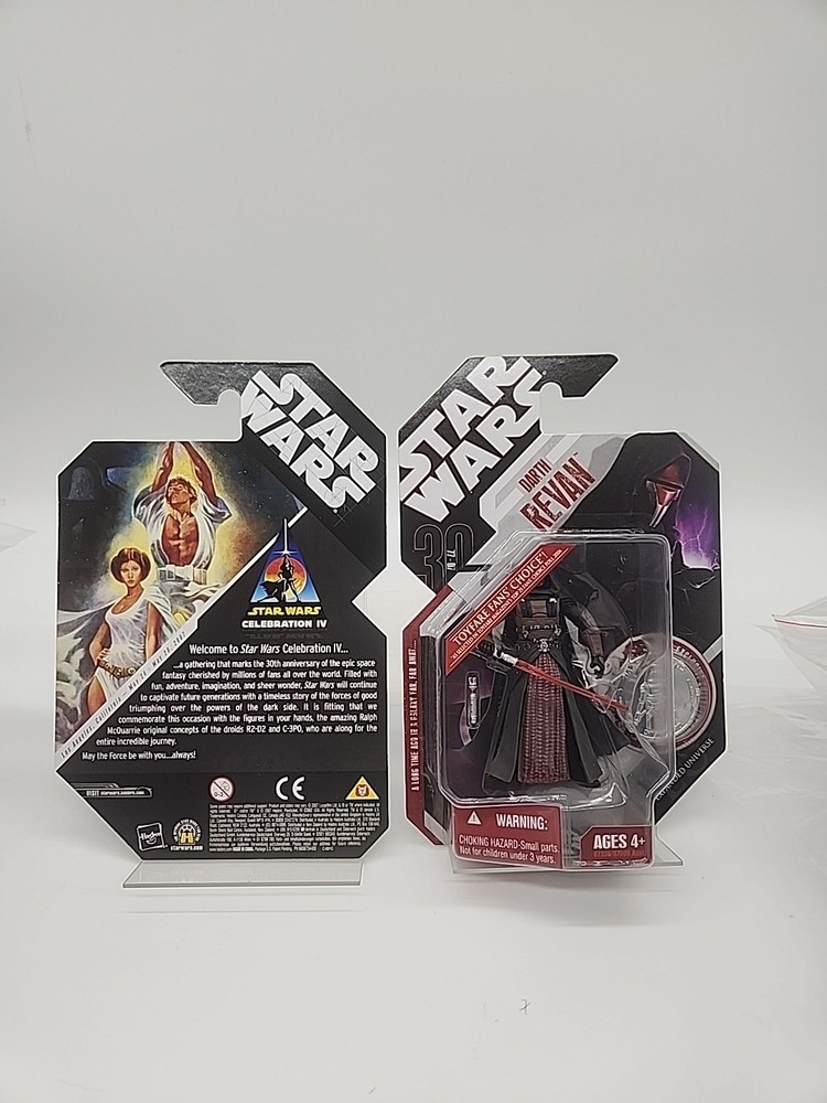 Hasbro Star Wars 30th Anniversary #34 Darth Revan With Celebration 4 Cardback