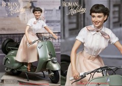Blitzway 1/4 Roman Holiday-Princess Ann & 1951 Vespa 125 Scooter Statue INSTOCK