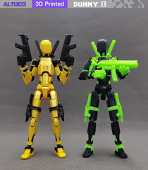 Titan13 Action Figure Set with Accessories, 3D Printed Figure for Kids, Boys