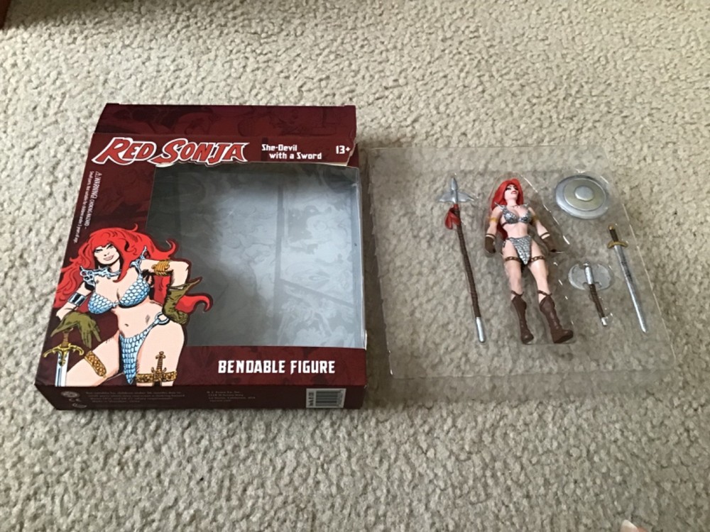 Red Sonja She Devil 5-inch Bendable Action Figure By NJ Croce
