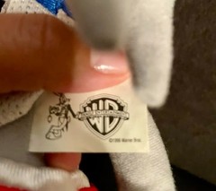 1996 Vintage Bugs Bunny McDonald’s Tune Squad Plush Toy Space Jam 8″