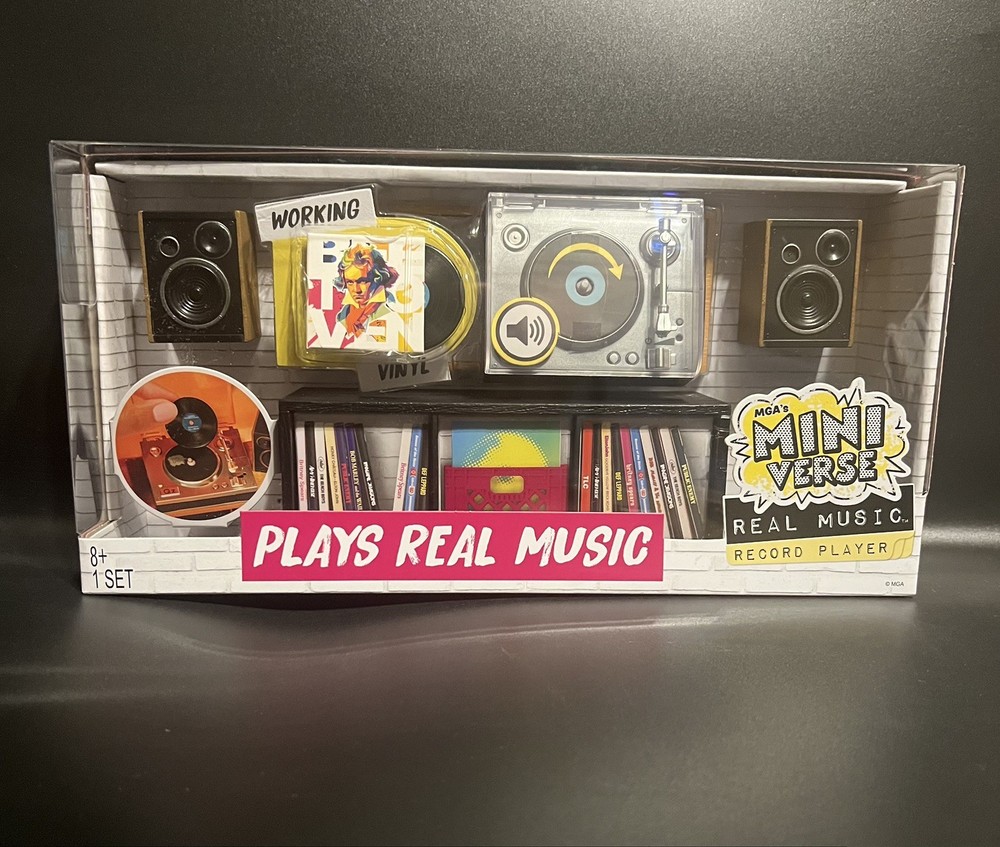 MGA’s Miniverse Real Vinyl Music Record Player *NEW*- IN HAND