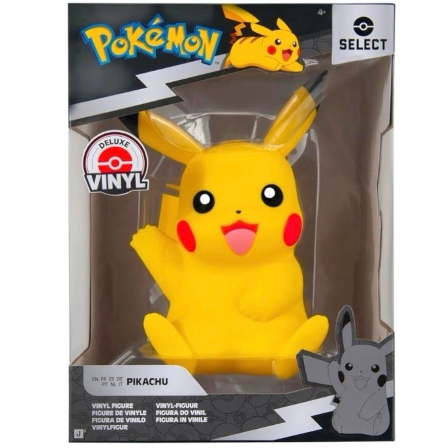 Pokémon Pikachu Deluxe Vinyl 8” Figure Jazwares- New