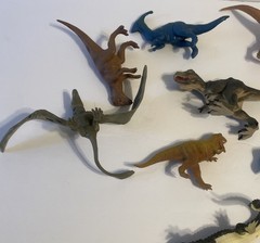 Assorted Bundle Lot Set Of 11 Dinosaur Action Figures Toys