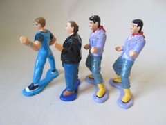 5-Lot 1994 Bandai Action Figures From Different TV Shows or Playsets.