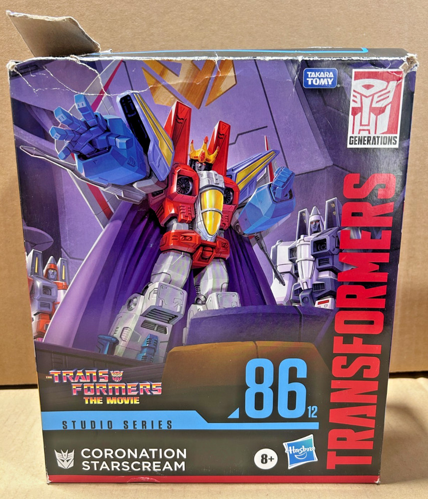 Hasbro 86-12 Transformers The Movie Studio Series Coronation Starscream *DMG BOX