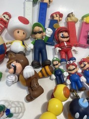 Nintendo Mario Figure Lot Of 51 Random Figures And Other Collectibles