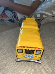 Disney Pixar Cars 3 Miss Fritter Plastic School Bus PREOWNED, Great Condition