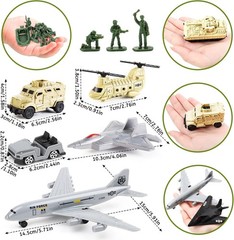 Military Base Set, Army Men Playset with Military Vehicle,Weapon Gear Ac…