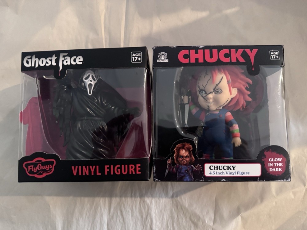 Culturefly – Child’s Play Horror Movie Lot Of 2 4.5” Figures Chucky & Ghost Face