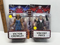 NECA Toony Terrors Lot Victor Crowley Hatchet & Vincent Price Figures
