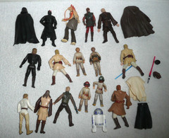 LOT STAR WARS 1990s-2000s 3.75 ACTION FIGURES JABA W/ ACCESSORIES HASBRO