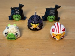 Angry Birds Star Wars Telepods Toy Lot, 53 Birds and Pig Figures Hasbro