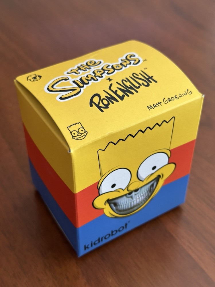 RON ENGLISH Bart Grin the Simpsons Kidrobot SEALED 3 Inch Designer Toy RARE