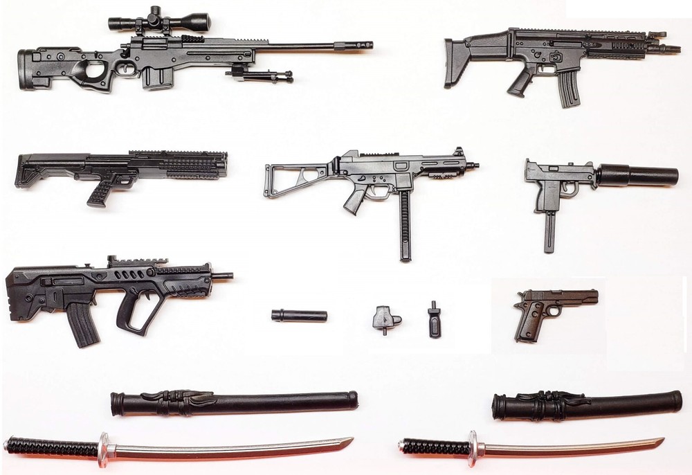 Marauder SERIES #2 1:12 Scale Weapons for 6″ GI Joe Classified -Factory Produced