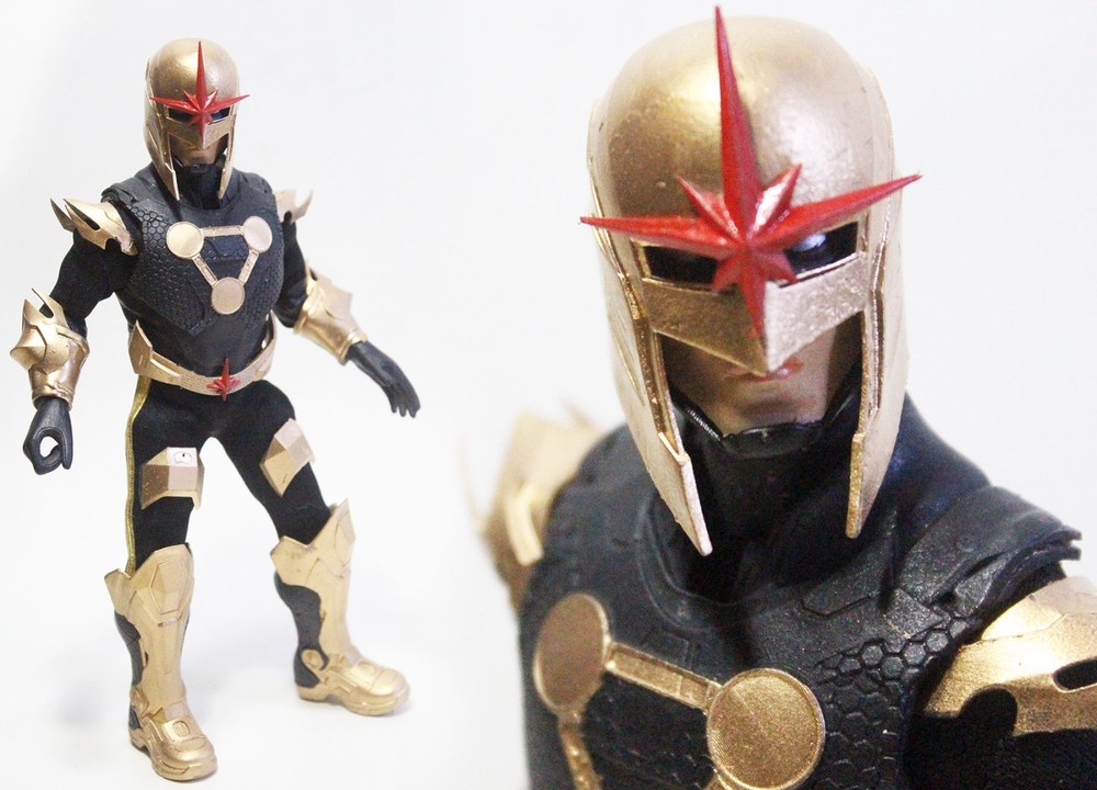 Custom 8″ Mego Nova Action Figure-1/9 Scale-Marvel MCU-Avengers-Defenders