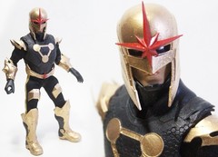 Custom 8″ Mego Nova Action Figure-1/9 Scale-Marvel MCU-Avengers-Defenders