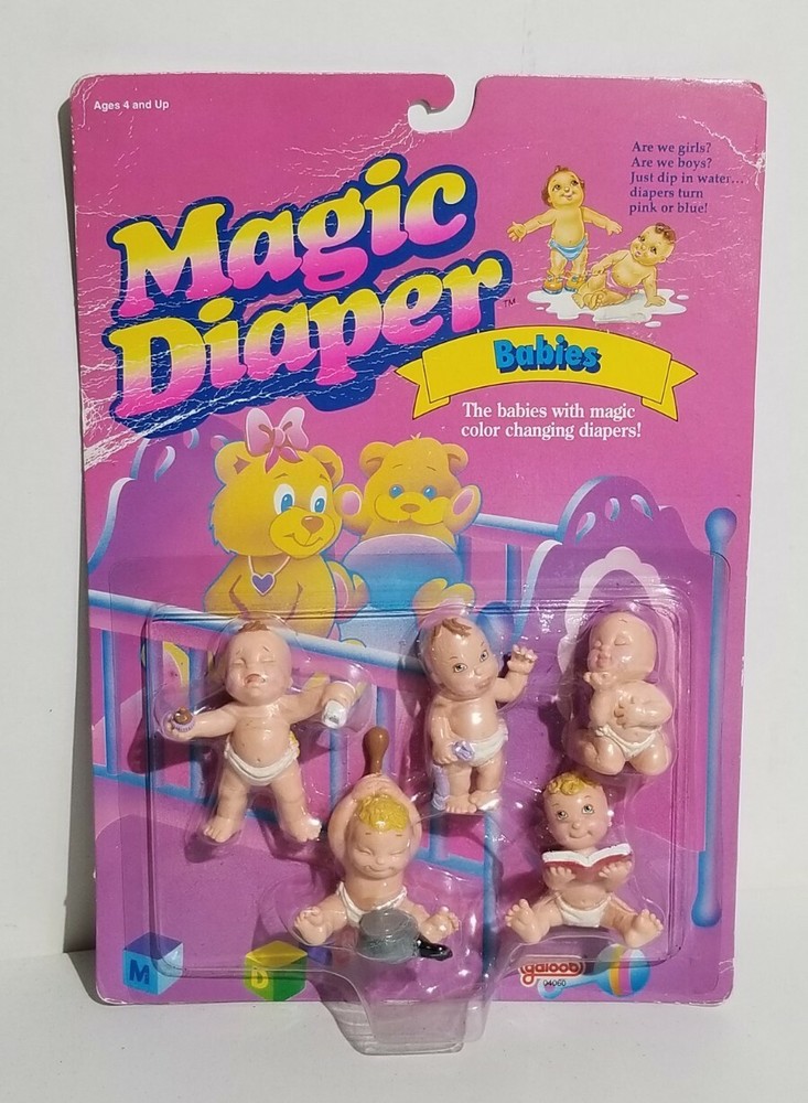 Vintage 1992 Galoob Magic Diaper Babies 5 Pack – 04060 ☆ New ☆