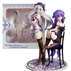 Black Heart Hyperdimension Neptunia Figure 24CM PVC Display Model Gift