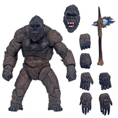King Kong Gorilla Action Figure Model Toy Articulated Movable Vinyl Figurine
