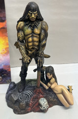 Realm of the Underworld Frazetta DEATH DEALER Zoloworld Figure & Conan Statue