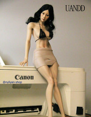 UDDOLL 1/6 Female Thin Waist Wide Hip Finger Bone Seamless Silicone Body 12″Doll
